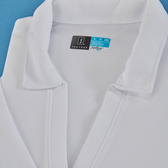 PGA Tour Appare Women’s AirFlux Solid Short Sleeve Polo White Small - Picture 3 of 7